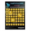 Darts iššūkių kortelė A4 formatu - darteriui. Smiginis, strėlytės, mėtymo strėlytės