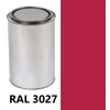 Dažai lakas Ral 3027 aviečių raudonos spalvos pusiau matinis 16-40% vinilo akrilas 1l
