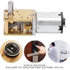 Dc 12v micro greičio mažinimo variklis 16rpm/27rpm/53rpm/68rpm/136rpm/381rpm dc pavarų variklis cw/ccw micro-motor (16rpm)