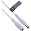 Dc ilgintuvas su 2,1 mm / 5,5 mm jungtimi iš tėviškos į moterišką 2 m jungtis Cctv maitinimo kabelio adapteris, suderinamas su Cctv apsaugos kamera, Ip kamera, Dvr standalone, Led juosta, monitoriais (baltas)