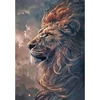 Dcidbei 5d deimantų tapyba liūtas 40 x 50 cm deimantų tapybos paveikslai zodiako ženklas liūtas deimantų tapyba pagal skaičius liūtas mozaikos lipnūs paveikslai suaugusiems gyvūnai liūto drąsa stiprybė didybė lipnus