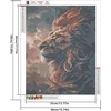 Dcidbei 5d deimantų tapyba liūtas 40 x 50 cm deimantų tapybos paveikslai zodiako ženklas liūtas deimantų tapyba pagal skaičius liūtas mozaikos lipnūs paveikslai suaugusiems gyvūnai liūto drąsa stiprybė didybė lipnus