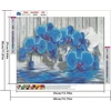 Dcidbei apvalus 5d deimantinis paveikslas orchidėja 50 x 40 cm deimantiniai paveikslai suaugusiems krištolo kalnų krištolas siuvinėjimas deimantų tapyba pagal skaičius orchidėjos zen paveikslai kryželiu siuvinėjimas