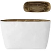 D.duo Organizer įdėklas Longchamp krepšiams, piniginės įdėklas, vandeniui atsparus Dupont popierinis krepšio įdėklas, organizeris Tote krepšiui, (balta, Mažas)