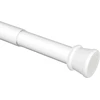 Deco Flair spaustukai, įtempiami teleskopiniai strypai su guminiais antgaliais (2 vnt., metalas, plastikas, balta, 125 cm – 220 cm)