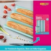 Decocino Baguette kepimo forma 38,5 x 28 cm - Mint Edition - aukštos kokybės kepimo skarda su nelimpančia danga 3 bagetėms kepti - galima plauti indaplovėje