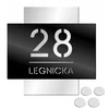 Decortrend Namo numerio lentelė Adresinė lentelė Namo numeris Plius gatvė 32x32cm