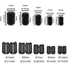 Default 15 vienetų 13 mm ferito šerdys ferito filtras ferito toroidinis kabelio spaustukų rinkinys dydžiai sulankstomas feritas kabeliui Rfi, Emi, skirtas Usb kabeliui, garso ir vaizdo kabelio maitinimo laidui