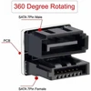 Default Adapteris Sata 7-pin Moteriškas į 7-pin Vyriškas 360° Kampinis