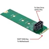 Default M.2 Ngff B/m Key į Sata 7-pin vertikalus prailginimo adapteris