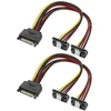 Default Sata 15-pin Y Daliklis Kabelis, 18awg, 20cm (2 vnt.)