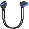 Default Usb 3.0 19 kontaktų prailginimo laidas, 90 laipsnių kampu