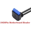 Default Usb 3.0 19 kontaktų prailginimo laidas, 90 laipsnių kampu