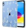 dėklas, skirtas ipad (a16) 11 kartos 11 colių 2025, ipad 10 kartos 10.9 colių 2022, įbrėžimams atsparus skaidrus apsauginis dėklas, plonas dėklas su smūgiams atspariu planšetinio kompiuterio dėklu, baltas drugelis
