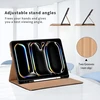 Dėklas, skirtas Ipad Pro 11 colių M4 (2024), Pu odinis apsauginis dėklas su kišene ir rašiklio laikikliu, automatinio užmigdymo / pažadinimo funkcija, išmanusis dėklas su stovo funkcija - ruda