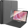 Dėklas, skirtas Lenovo Tab Plus 11.5 colių (2024 m.) planšetiniam kompiuteriui + 1 apsauginis stiklas, itin plonas, lengvas, trigubas sulankstomas apsauginis dėklas – pilkas