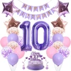 Dekoracija 10-ajam gimtadieniui mergaitei berniukui 10-ojo gimtadienio dekoracija mergaitei gimtadienio dekoracija 10 mergaičių rožiniai violetiniai balionai 10-ojo gimtadienio dekoracija violetinė rožinė auksinė 10 metų gimtadienio mergaitė 10 metų gimta
