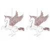 Dekoratyviniai pakabukai arkliukai Pegasai, 2 vnt. - Kalėdų eglutės žaisliukas