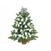 Dekoruota dirbtinė eglutė King Winter 60 cm su Led apšvietimu gėlėse