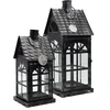 Dekovita metaliniai žibintai 2 vnt. 35 cm / 50 cm
