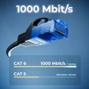 Deleycon 10x 0.5m Cat6 tinklo kabelių rinkinys, U-utp Rj45 Lan