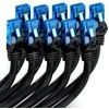 Deleycon 10x 0.5m Cat6 tinklo kabelių rinkinys, U-utp Rj45 Lan