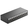 Deleycon 12 portų patch panelio rinkinys, patch panelio paskirstymo skydelis 1 U + 12x Rj45 keystone lizdo modulis Stp Cat6a, suderinamas su instaliaciniu kabeliu Cat6 Cat6a Cat7 tinklo kabeliu Ethernet Lan Dsl - juodas