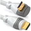 Deleycon 5 m hdmi 270° kampinis kabelis - suderinamas su hdmi 2.0/1.4 - uhd 4k hdr 3d 1080p 2160p arc - baltas