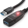 Deleycon 5m Usb 3.0 ilginamasis kabelis su aktyviu signalo stiprintuvu 5 Gbit/s Usb A į Usb A prievadą - juodas
