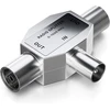 Deleycon Antenos Skirstytuvas: 2x Iec Lizdai, Sidabrinis