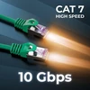 Deleycon Cat 7 tinklo kabelis S-ftp Pimf 7.5m Žalias