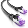 Deleycon Cat7 tinklo kabelis S-ftp Pimf 2m juodas