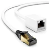 Deleycon Cat8.1 tinklo prailginimo kabelis 7.5m, 40 Gbit/s, baltas