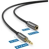Deleycon ctia ausinių ilgintuvas 4 kontaktų trrs mikrofonas 3,5 mm jack lizdo ilgiklis ausinėms aux metalinis kištukas stereo audio pc mobilusis telefonas išmanusis telefonas planšetinis kompiuteris hifi imtuvas 3,0 m