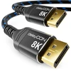Deleycon Displayport 1.4 Kabelis 1m - 8k@60hz, 4k@165hz, Hdr