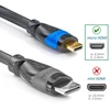 Deleycon Micro Hdmi kabelis 5m, 4k Ultra Hd, Hdmi 2.0