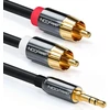 Deleycon Premium Hq stereo audio kabelio adapterio ilgiklis 0,5–5 metrai Cinch metalinis paauksuotas Klinke į Cinch - 12,5 m