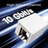 Deleycon Rj45 jungtis, 4 vnt. (10 Gbps) Lan kabelio ilgiklis, tinklo kabelio ethernet adapteris, suderinamas su Cat8, Cat7, Cat6, Cat5 patch kabeliu Lan Dsl Poe 2x Rj45 lizdas - baltas