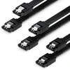 Deleycon Sata 3 kabelių rinkinys, 3 x 50 cm, 6 Gbit/s, juodas