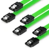 Deleycon Sata 3 kabelių rinkinys, 3x 50 cm, 6 Gb/s, žalias