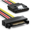 Deleycon Sata kabelių rinkinys 4x Sata Iii kabelis su tiesia jungtimi + maitinimo adapterio kabelis - Ssd Hdd kietasis diskas