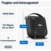 De'longhi Hfs30c24.dg Stalo šildytuvas 2400 W juodas