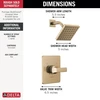Delta Faucet Velum 14 serijos vienos funkcijos aukso spalvos dušo komplektas, vožtuvo apdailos rinkinys, dušo rankenėlė, Delta dušo apdailos rinkinys, dušo komplektas, šampano bronzos T14237-cz (vožtuvas nepridedamas)
