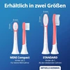 Demirdental vaikiškos galvutės, skirtos Philips Sonicare vaikų sonic dantų šepetėliams nuo 7 iki 10 metų, atitinka Hx6043 Hx6044, 3 vnt., raudonos