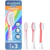 Demirdental vaikiškos galvutės, skirtos Philips Sonicare vaikų sonic dantų šepetėliams nuo 7 iki 10 metų, atitinka Hx6043 Hx6044, 3 vnt., raudonos