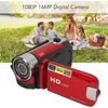 Denash vaizdo kameros įrašymo įrenginys Usb 16mp skaitmeninis fotoaparatas elektroninis užraktas 1/4" sriegio anga su papildoma šviesa kelionėms vestuvių fotografavimui (raudonas)
