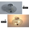 Depuley modernus krištolinis sietynas, lubinis šviestuvas miegamajam, E14, skaidrus ir sidabrinis, skersmuo 30 cm, tinkamas prieškambariui, svetainei, laiptams, virtuvei - lemputė neįtraukta
