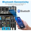 Depusheng profesionalus audio mikšeris su skaitmeniniu fx 256 bitų dsp usb bluetooth mp3 kompiuterinis dj mikšeris 5 kanalų įvesties sąsaja su 48v fantominiu maitinimu, skirtas pc įrašymui, tiesioginei transliacijai, karaoke