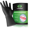Dermatest Lavamed medvilninės juodos apsauginės pirštinės 100% gryna medvilnė (6, S)
