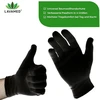Dermatest Lavamed medvilninės juodos apsauginės pirštinės 100% gryna medvilnė (6, S)